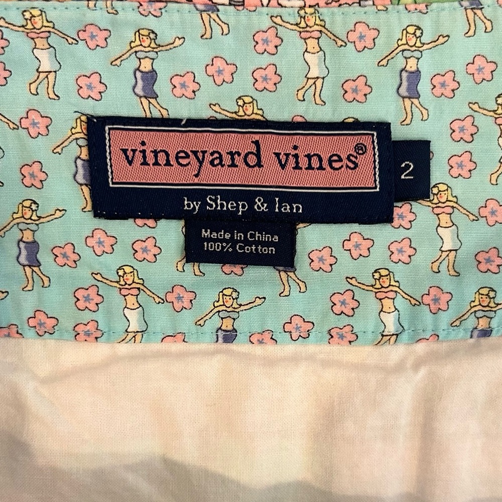 💐 Vineyard Vines 10th Anniversary Patchwork Wrap Mini Skirt EUC - Picture 12 of 13